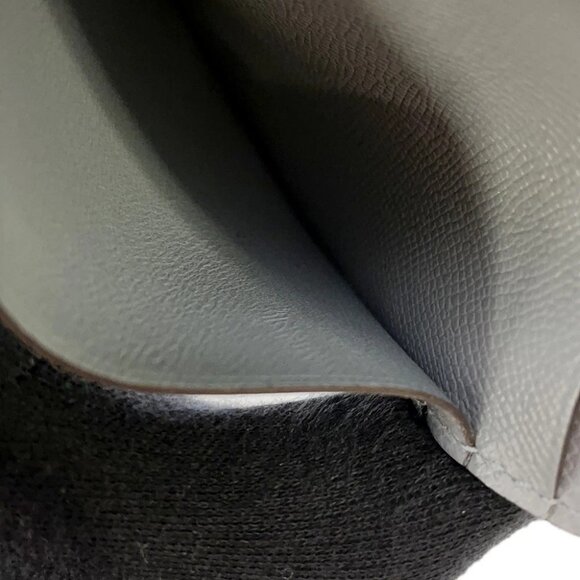 HERMES Bean compact Veau Madame Green Pantan - Picture 8 of 13